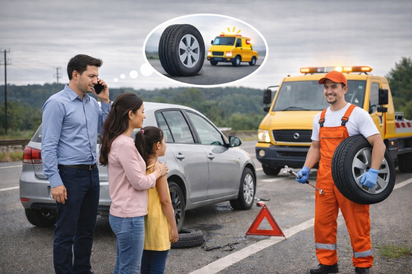 Flat Tyre Assistance Explained: What Customers Can Expect on the Road
